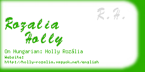 rozalia holly business card