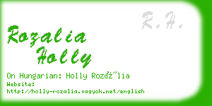 rozalia holly business card